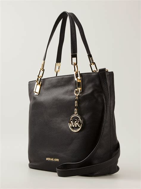 michael kors purse with chain handle|Michael Kors large shoulder bag.